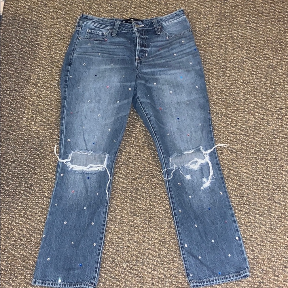 Hollister High Rise Vintage Straight jeans.